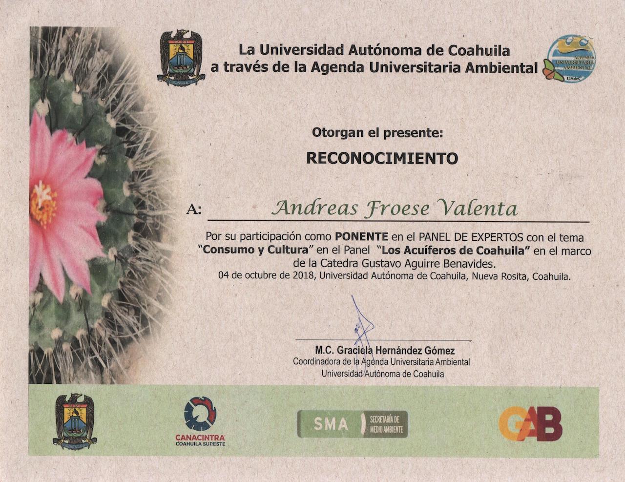 Diploma Nueva Rosita Coahuila 001